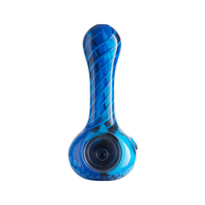 Eyce ORAFLEX Honeycomb Spoon Pipe in Winterblu - Durable Silicone, Front View