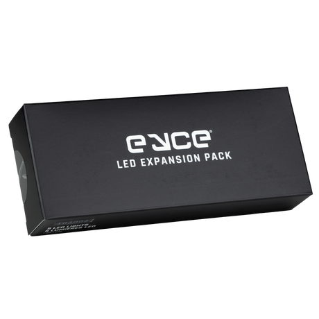 Eyce ProTeck LED Expansion Pack box on a seamless black background, angled front view
