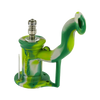 Eyce Rig II silicone dab rig in Arcadia Camo design with titanium nail, 90-degree joint angle