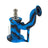 Eyce Rig II in Diamond Blue, compact silicone dab rig with titanium nail, angled side view