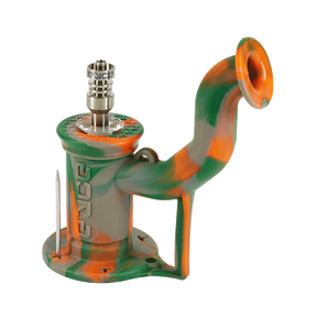 Eyce Rig II Portable Silicone Dab Rig in Rifle Camo Design with Titanium Nail - 90 Degree Joint