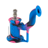 Eyce Rig II in Unicorn Pink, 90-degree titanium nail, portable silicone dab rig, angled view