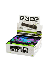 EYCE Shorty Chillum 10 Pack, silicone hand pipes with inlaid glass, various colors, front view