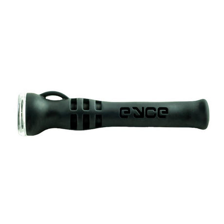 EYCE Shorty hand pipe in Creature Green, durable silicone with a deep bowl, side view