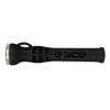Eyce Shorty Taster in Black - Durable Silicone One-Hitter with Glass Bowl - Front View
