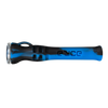 Eyce Shorty Taster in Deep Blue, Durable Silicone One-Hitter Pipe, Side View on White Background
