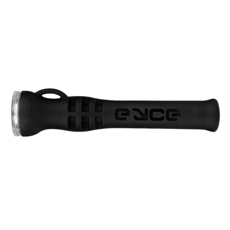 Eyce Shorty Taster silicone one-hitter with glass bowl, front view on white background