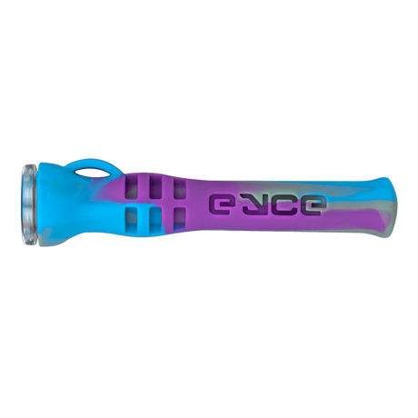 Eyce Shorty Taster Hand Pipe in Mermaid Purple, Durable Silicone One-Hitter, Front View