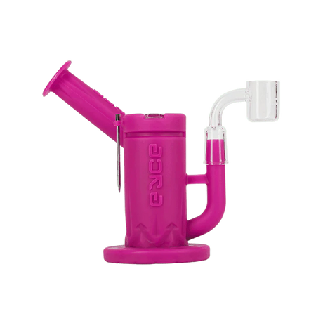 EYCE Sidecar Rig in Magenta with Honeycomb Percolator and 14mm Joint, Durable Silicone