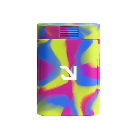 Eyce Solo Silicone Hand Pipe in vibrant multicolor design, compact and portable, front view