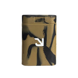 Eyce Solo hand pipe in camouflage design, front view on seamless white background