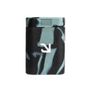 Eyce Solo hand pipe in Smokeblk, compact silicone design with steel bowl, front view on white background