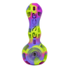 Eyce Spoon hand pipe in multicolor silicone with borosilicate glass bowl, compact and portable design