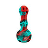 Eyce Spoon hand pipe in Coralsnake design, made of silicone and borosilicate glass, portable and durable