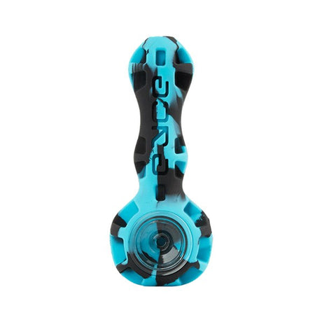 Eyce Spoon hand pipe in Epic Teal with durable silicone body and borosilicate glass bowl
