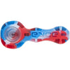 Eyce Spoon hand pipe in Grtfldead design, silicone with borosilicate glass bowl, portable and durable