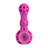 EYCE Spoon in Magenta - Durable 4" Silicone Hand Pipe with Deep Bowl - Front View