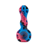 Eyce Spoon in Unicorn Pink - Durable Silicone Hand Pipe for Dry Herbs with Glass Bowl