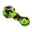Eyce Spoon hand pipe in Urbangrn, silicone with borosilicate glass bowl, portable design