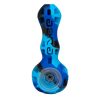 Eyce Spoon hand pipe in Winter color, made with durable silicone and borosilicate glass, portable design