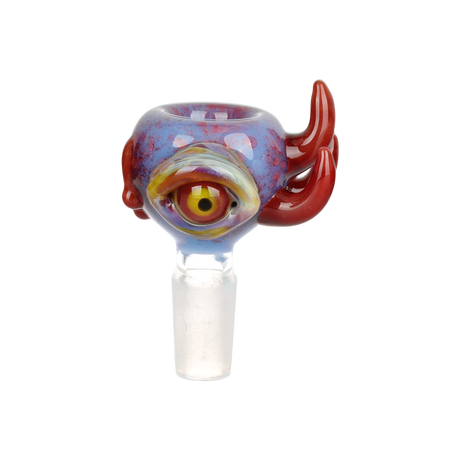 Eyeball Glass Herb Slide | 14mm M | Assorted Colors | 5ct Bundle
