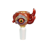 Eyeball Glass Herb Slide | 14mm M | Assorted Colors | 5ct Bundle