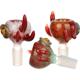 Eyeball Glass Herb Slide | 14mm M | Assorted Colors | 5ct Bundle