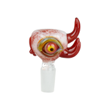 Eyeball Glass Herb Slide | 14mm M | Assorted Colors | 5ct Bundle