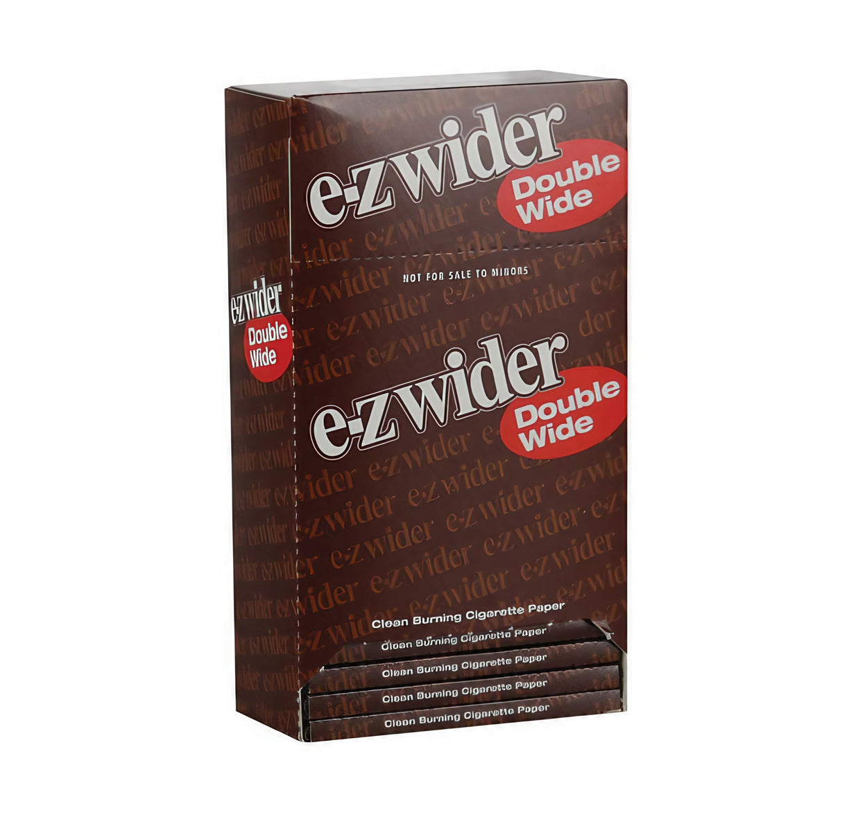 EZ Wider Double Wide Rolling Papers 24 Pack front view on a white background