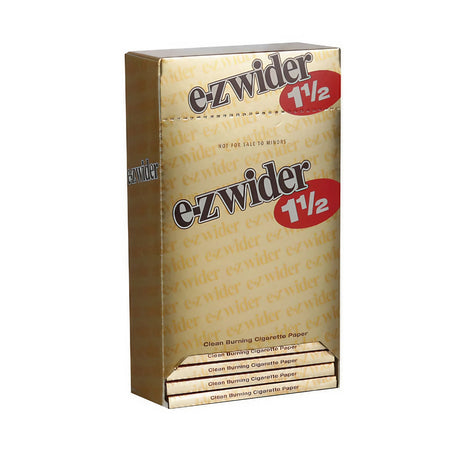 EZ Wider Gold Rolling Papers 1 1/2" Size - Front View of 24 Pack Box