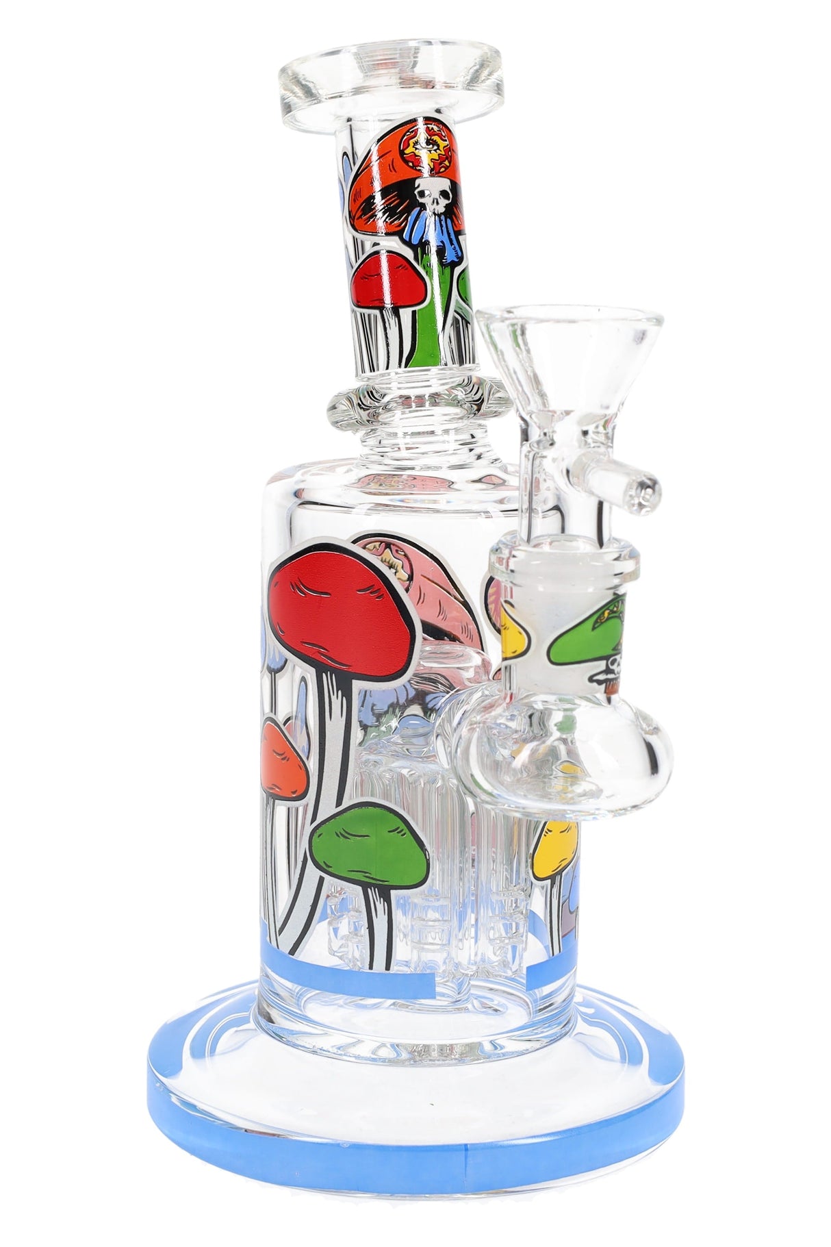 Glow-in-the-Dark Mushroom Bong “Shroom Eye” – Tree Perc – 14.5 mm Female – 6.5″