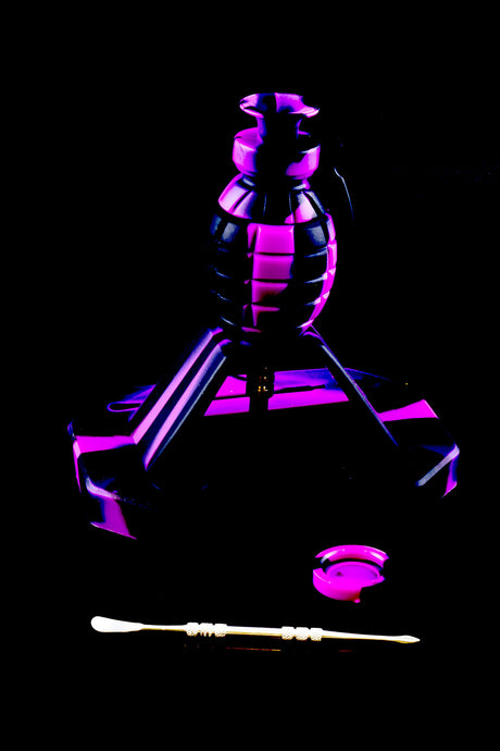 Silicone Grenade Dab Straw Kit “Pin Puller” – 6½″