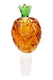 Colored Glass Pineapple Bowl “Tiki Topper” – 14.5 mm Male