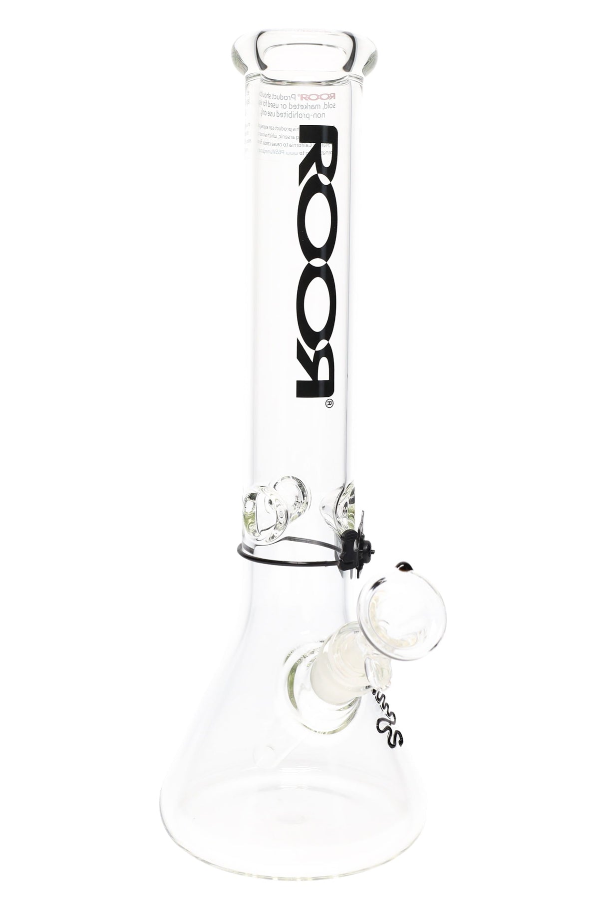 ROOR 5 mm Beaker Bong with Ice Pinch – Glass-on-Glass Classic