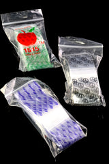Apple Bags Mini Zip Baggies – 1 1/2″ × 1 1/2″ – 1000 Pack