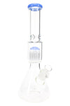 Glass Beaker Bong “Jelly Dome” – Tree Perc – 15″