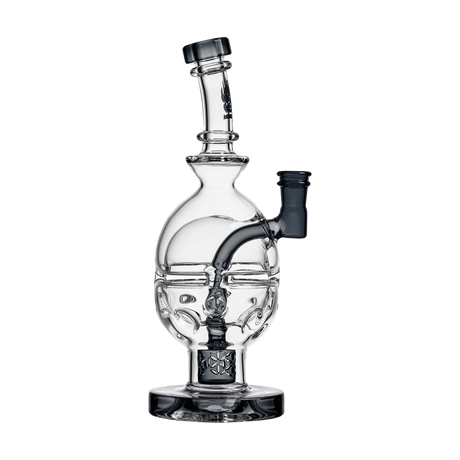 Calibear Fab Egg Dab Rig in Transparent Black with Beaker Design - Front View
