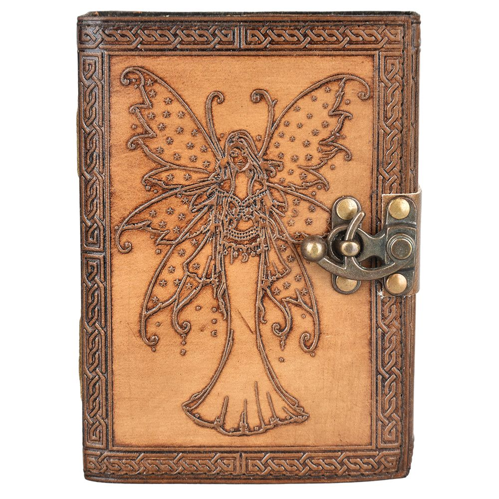 Fairy Guardian Embossed Leather Journal | 5" x 7"