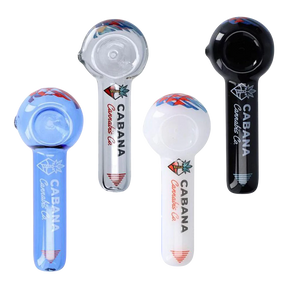 Famous Brandz Cabana Co The Afterglow Spoon Hand Pipes in Various Colors