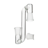 PILOTDIARY 14mm Female to Female Glass Adapter 2Pcs Set on White Background