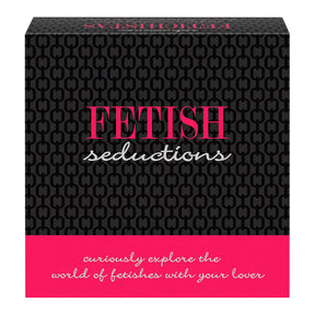 Fetish Seductions Game box front view, explore fetishes with your partner, novelty gift