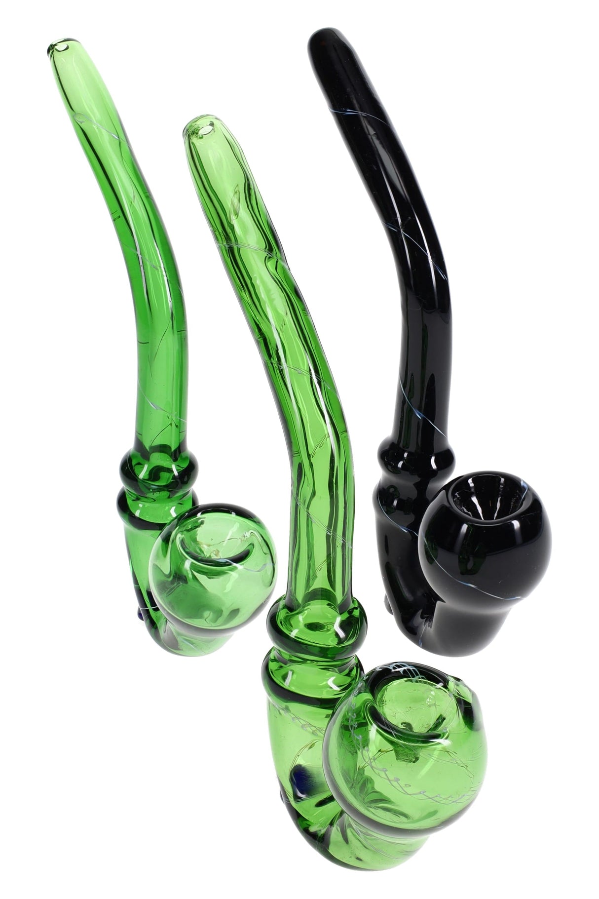 Glass Standing Sherlock Pipe “High-Rise” – 7″ – Assorted Colors