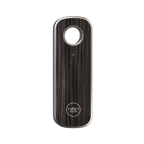 Firefly 2 Top Lid in Zebrawood - Quartz Material for Vaporizers, Front View