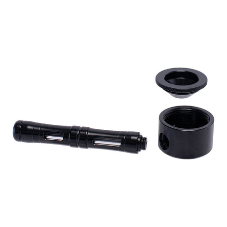 Aluminum Glass Hybrid Flat Chamber Spoon Pipe