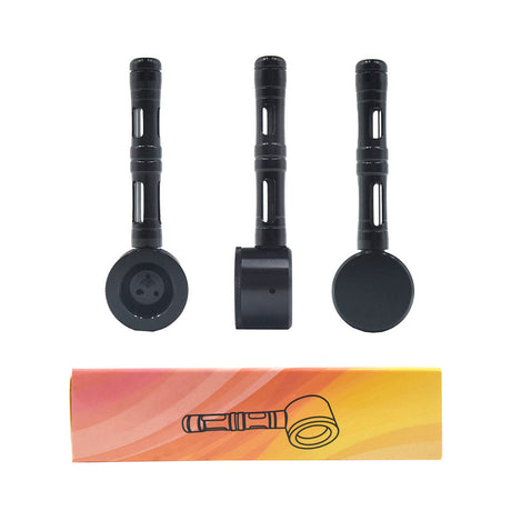 Aluminum Glass Hybrid Flat Chamber Spoon Pipe