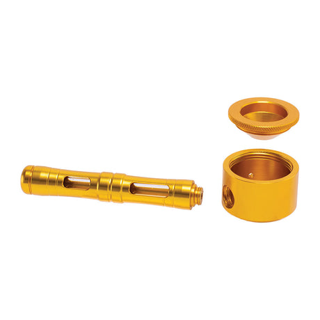 Aluminum Glass Hybrid Flat Chamber Spoon Pipe