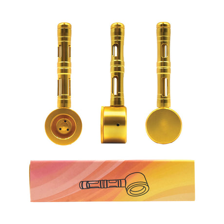 Aluminum Glass Hybrid Flat Chamber Spoon Pipe
