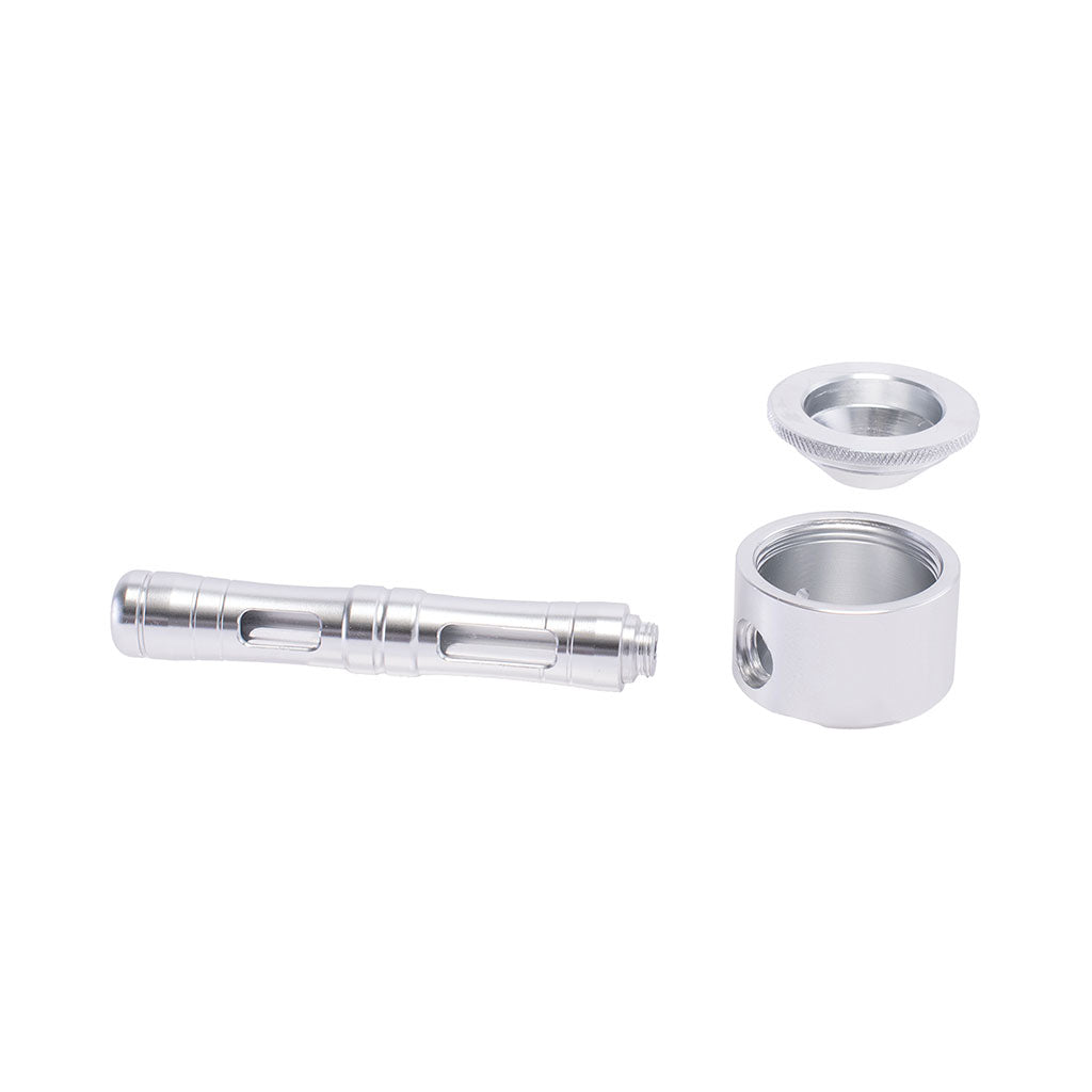 Aluminum Glass Hybrid Flat Chamber Spoon Pipe