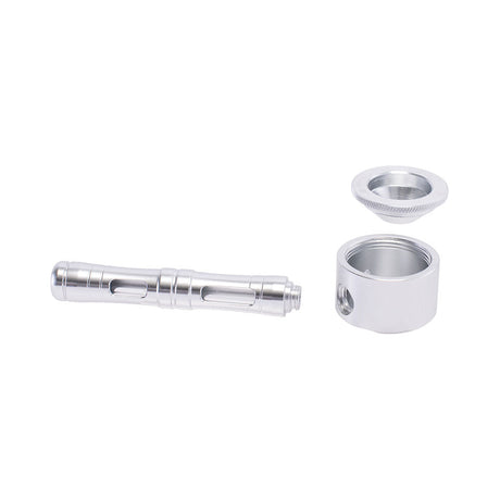 Aluminum Glass Hybrid Flat Chamber Spoon Pipe
