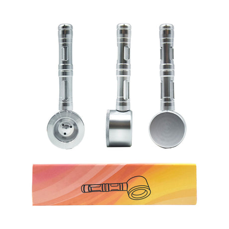 Aluminum Glass Hybrid Flat Chamber Spoon Pipe